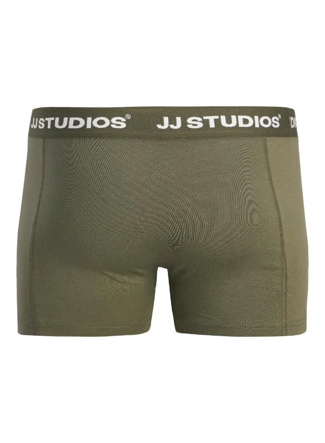 JACK & JONES  3 Pack Of Logo band Trunks for Men | Best Price UAE